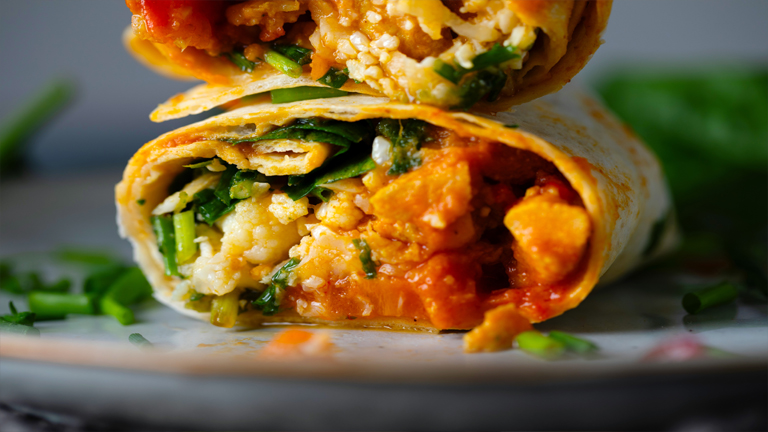 Veggie & Cheese Breakfast Burrito