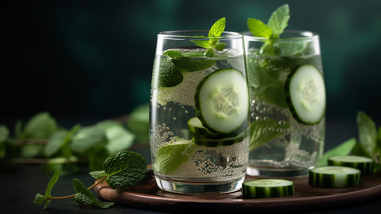 Cucumber Mint Detox Water
