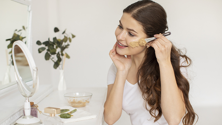 morning routine for glowing skin
